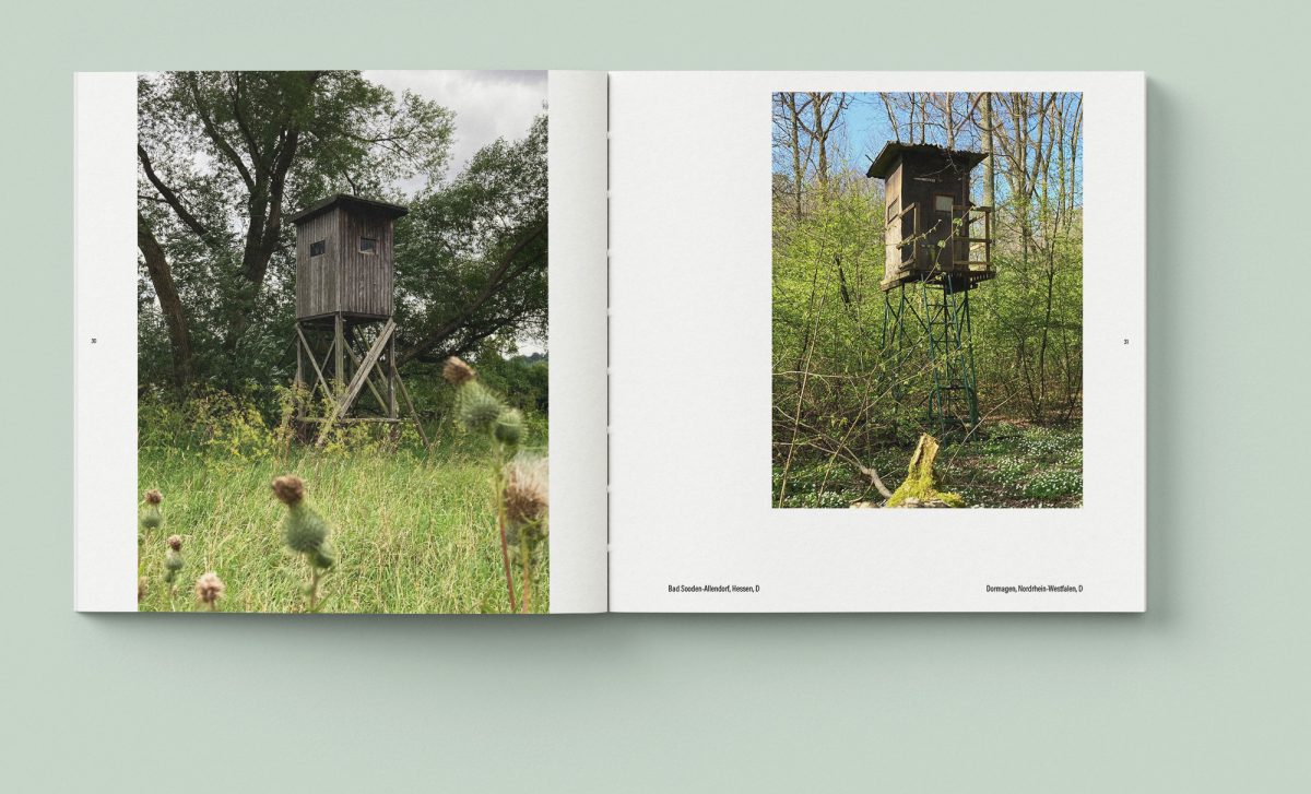 3D-Ansicht Hochsitz-Buch Innenseiten