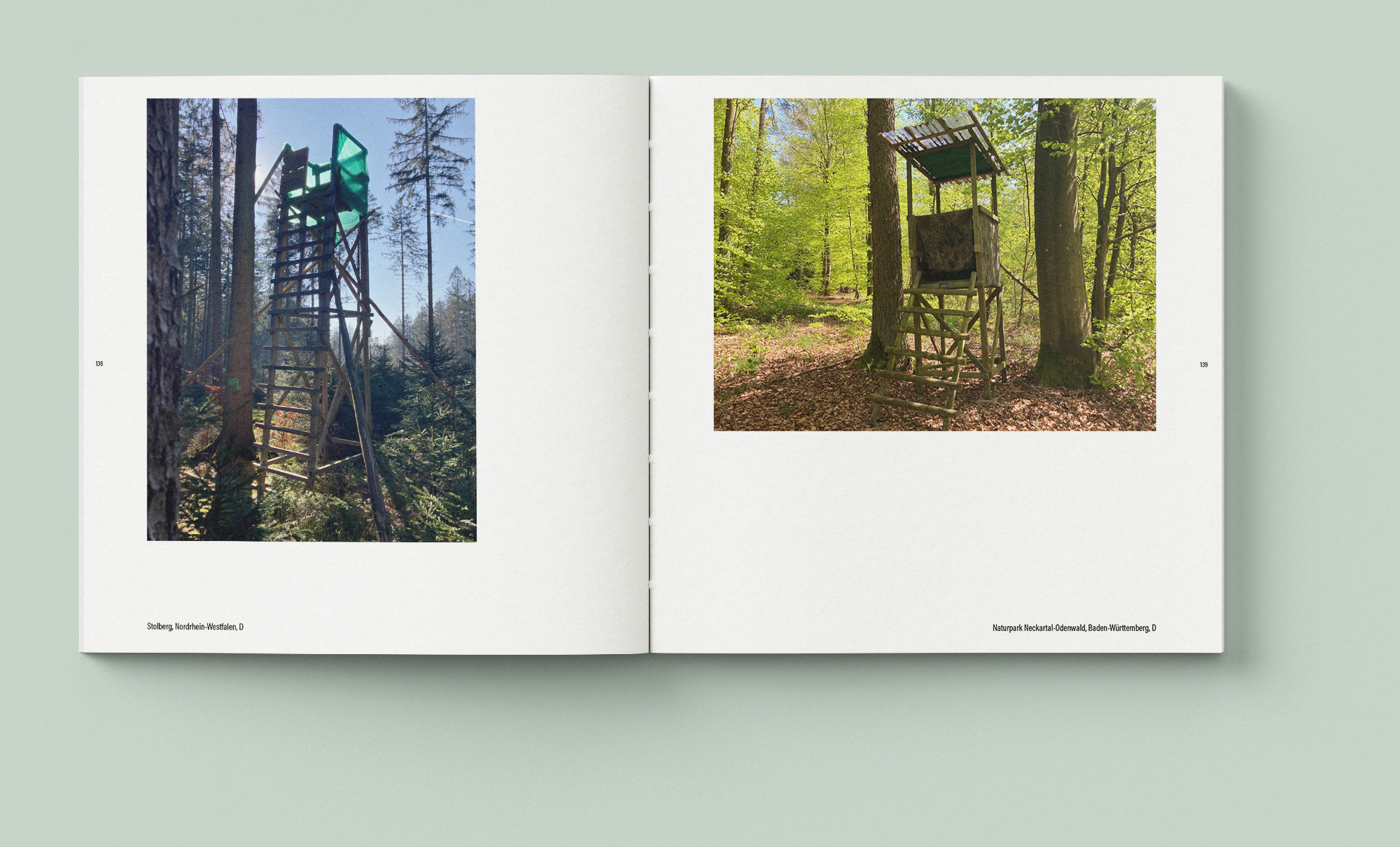 3D-Ansicht Hochsitz-Buch Innenseiten